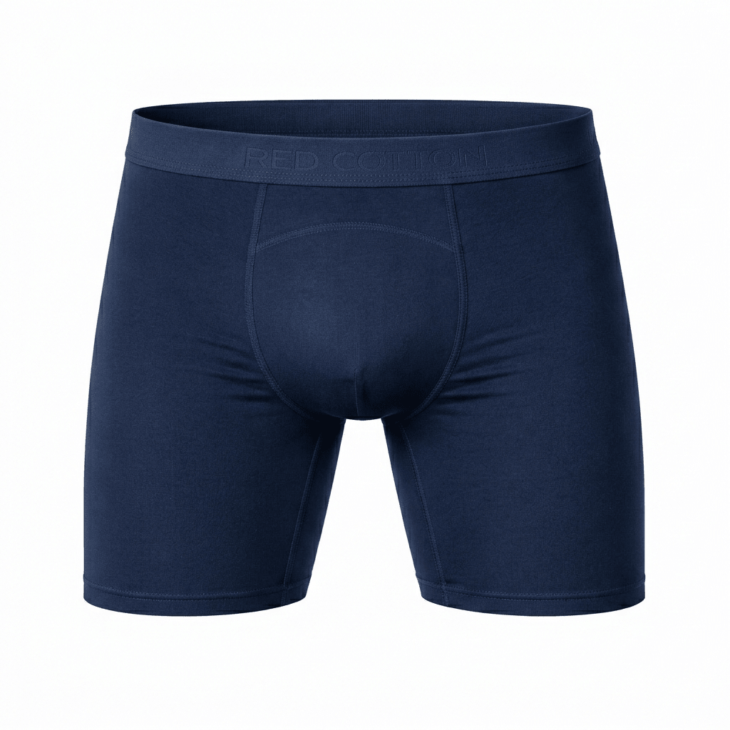 Men Prolong Boxer Briefs - Red Cotton