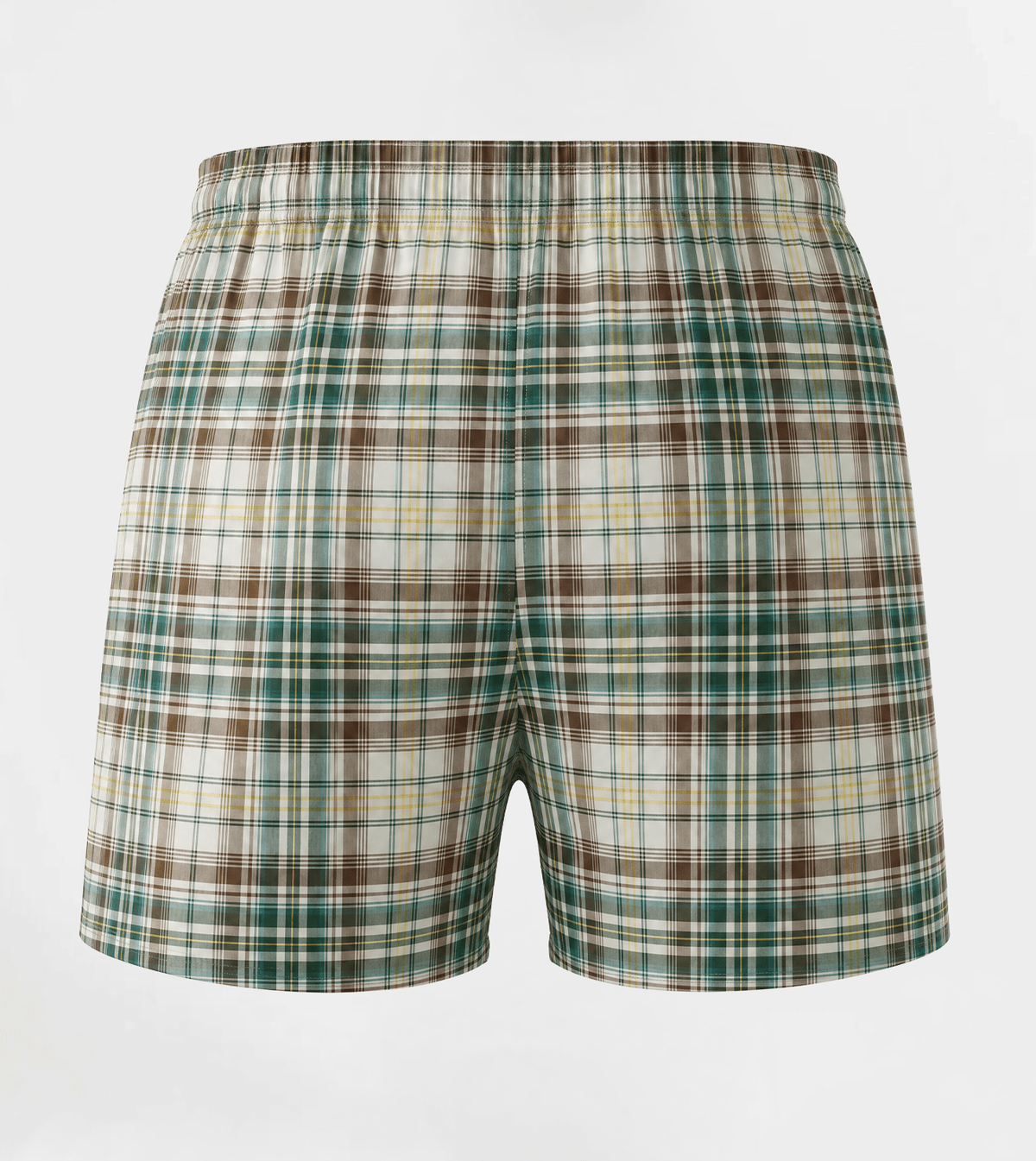 Men Stylish Comfy Lite Plaid Boxer - Red Cotton