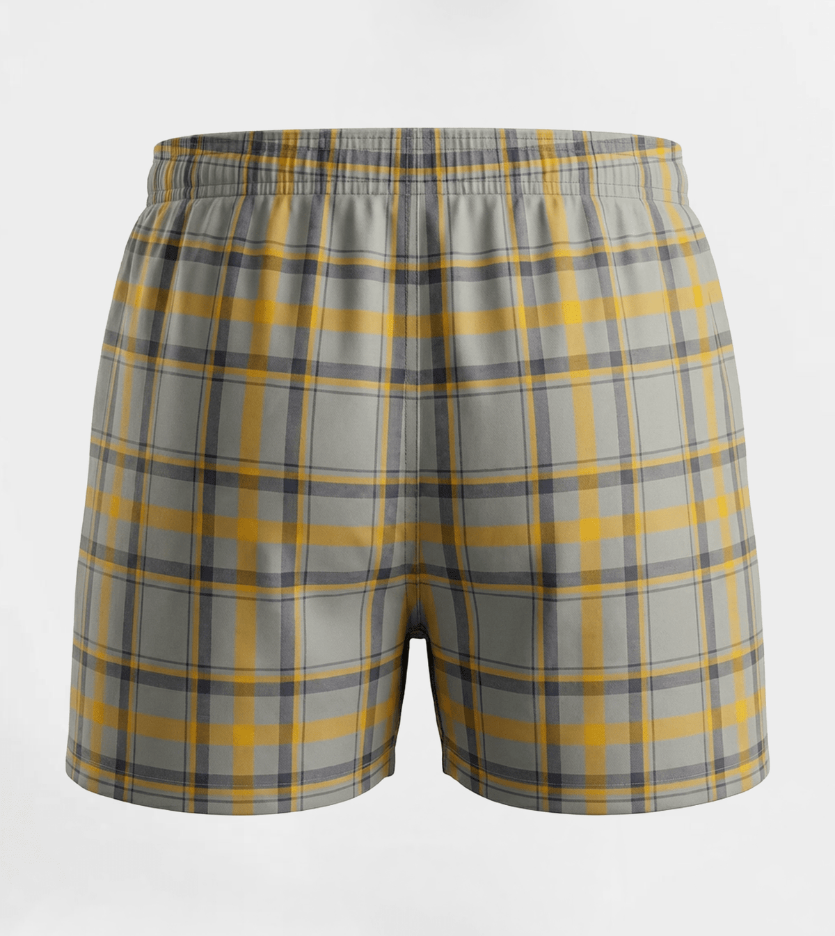 Men Stylish Comfy Lite Plaid Boxer - Red Cotton