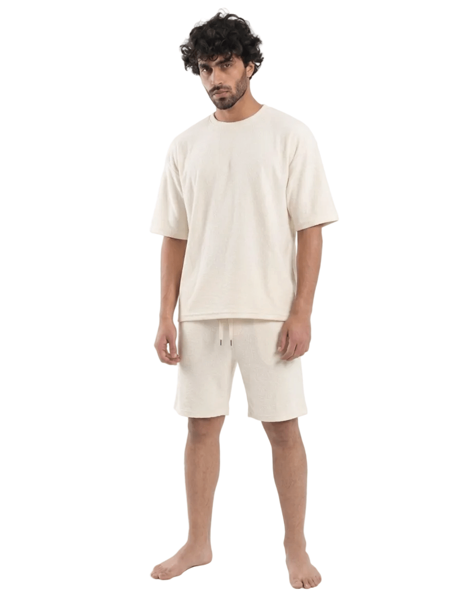 Men Summer Set - Red Cotton