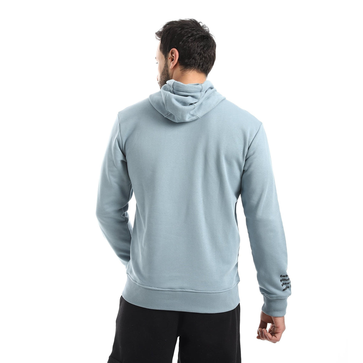 Men’s Graphic Pullover Hoodie - Red Cotton