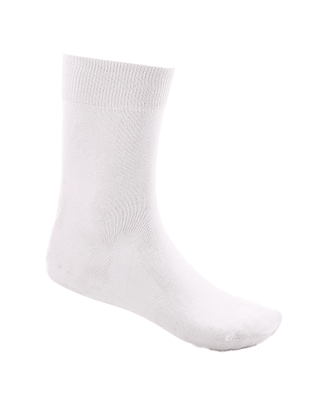 Men's Soft and Cozy Classic Socks - Perfect For Everyday Wear - White - Red Cotton