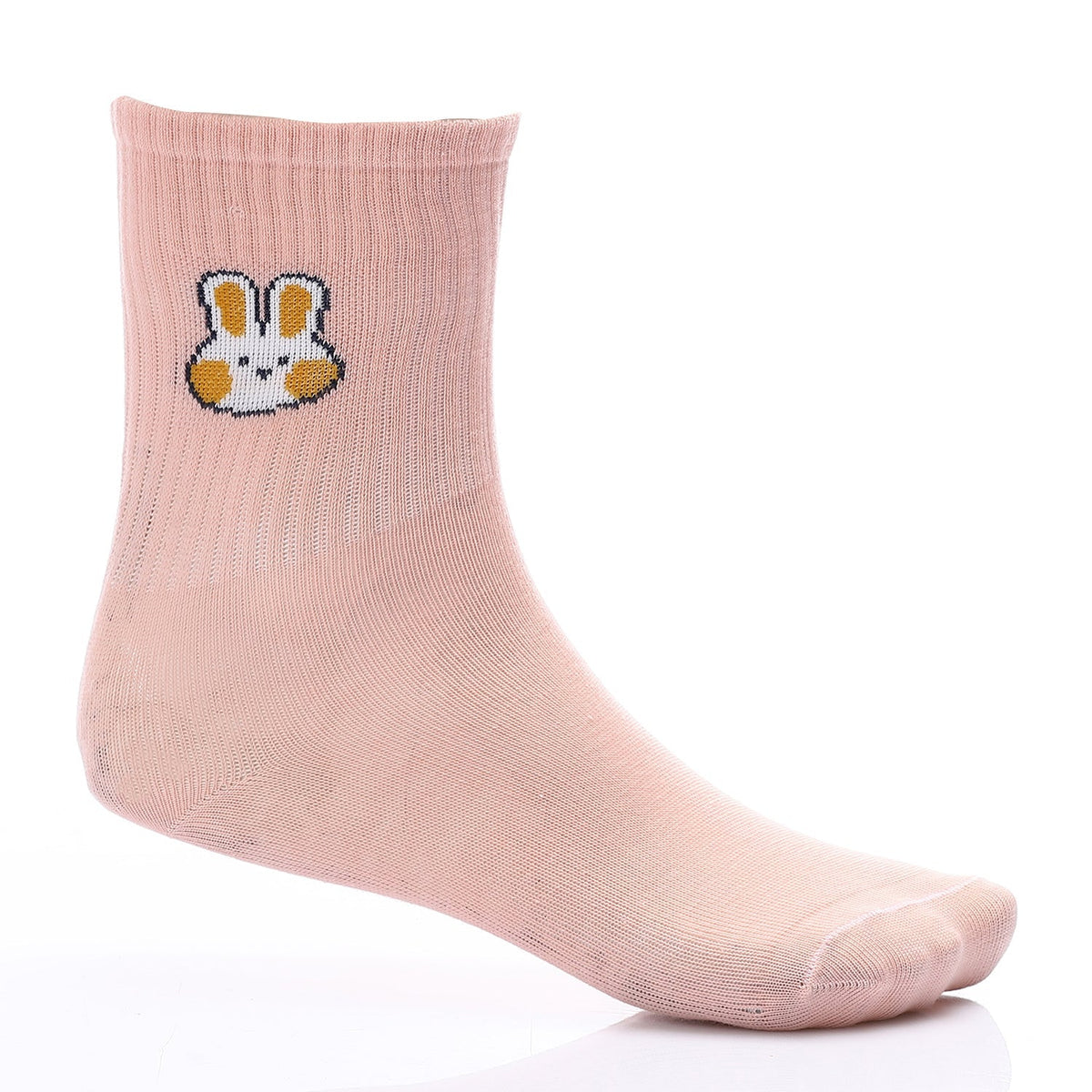 Socks For Girl - Simple, Elegant - Rose - Red Cotton