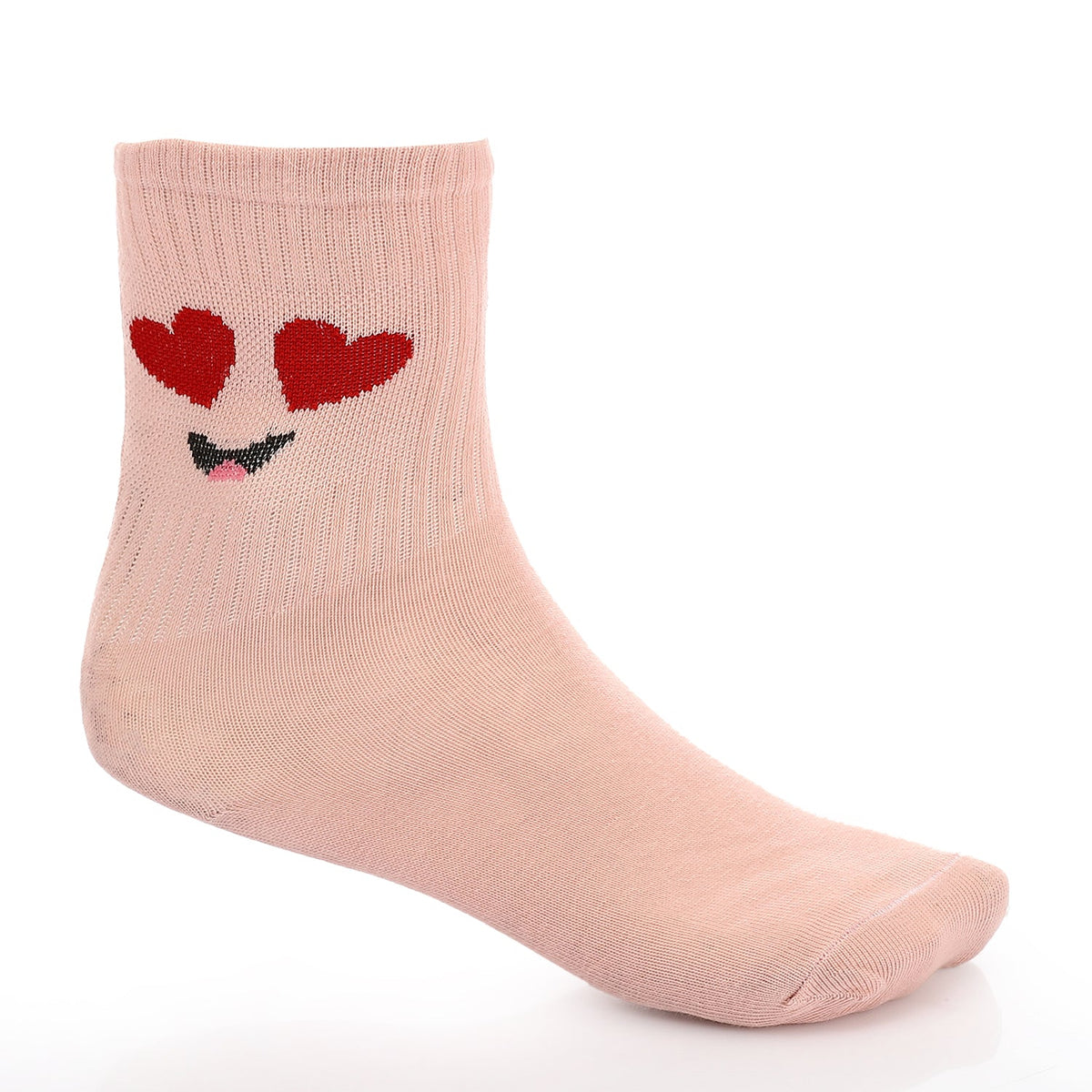 Socks For Women - Simple, Elegant - Kashmir - Red Cotton