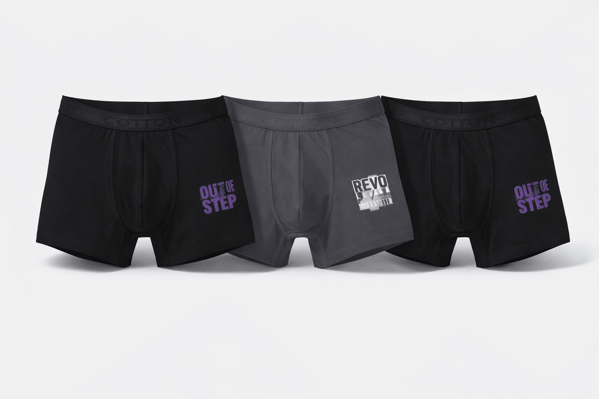 Ultimate Comfort Men’s Boxer Briefs – 3 Pack - Red Cotton