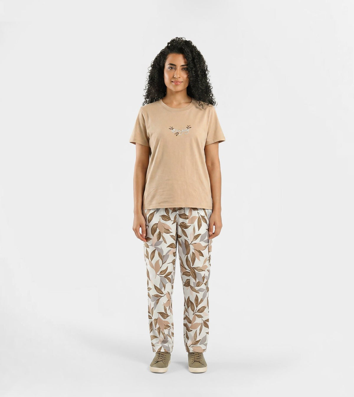 Women Cotton Pajama Set - Red Cotton