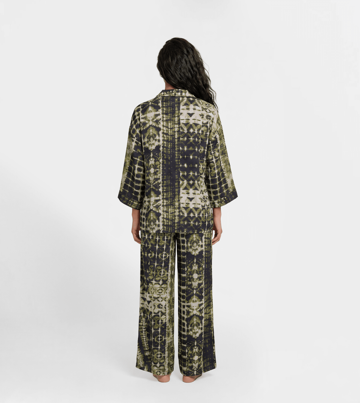 Women Printed Pajama Set - Red Cotton