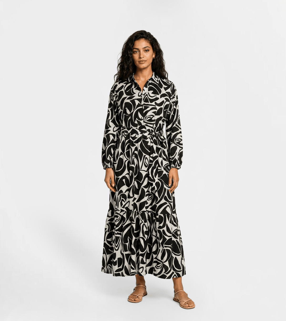 Women Viscose Shirt Dress - Red Cotton