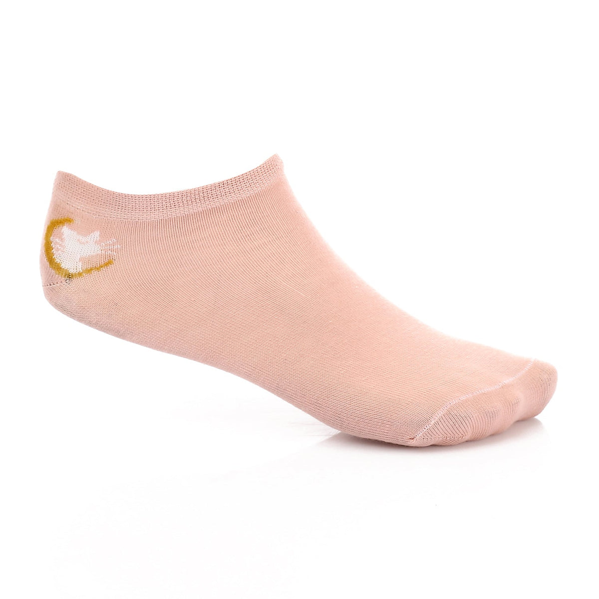 Women's No Show Socks -Kashmir - Red Cotton