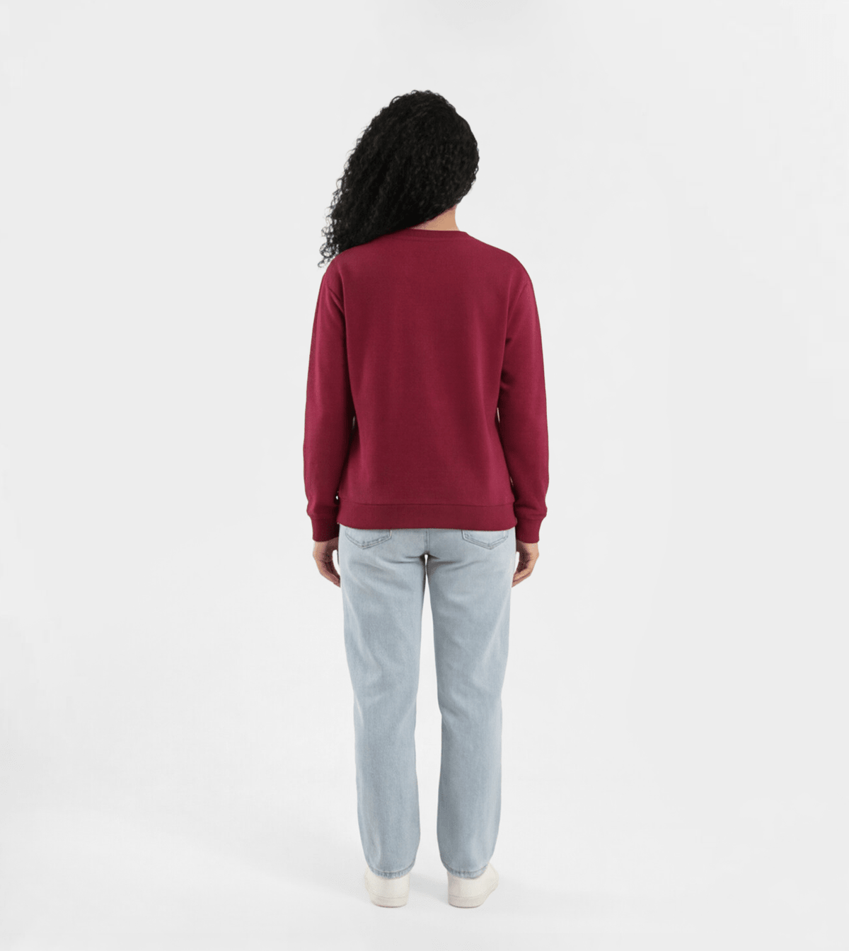 Women’s "Quite Sweet" Diagonal Milton Sweatshirt - Red Cotton