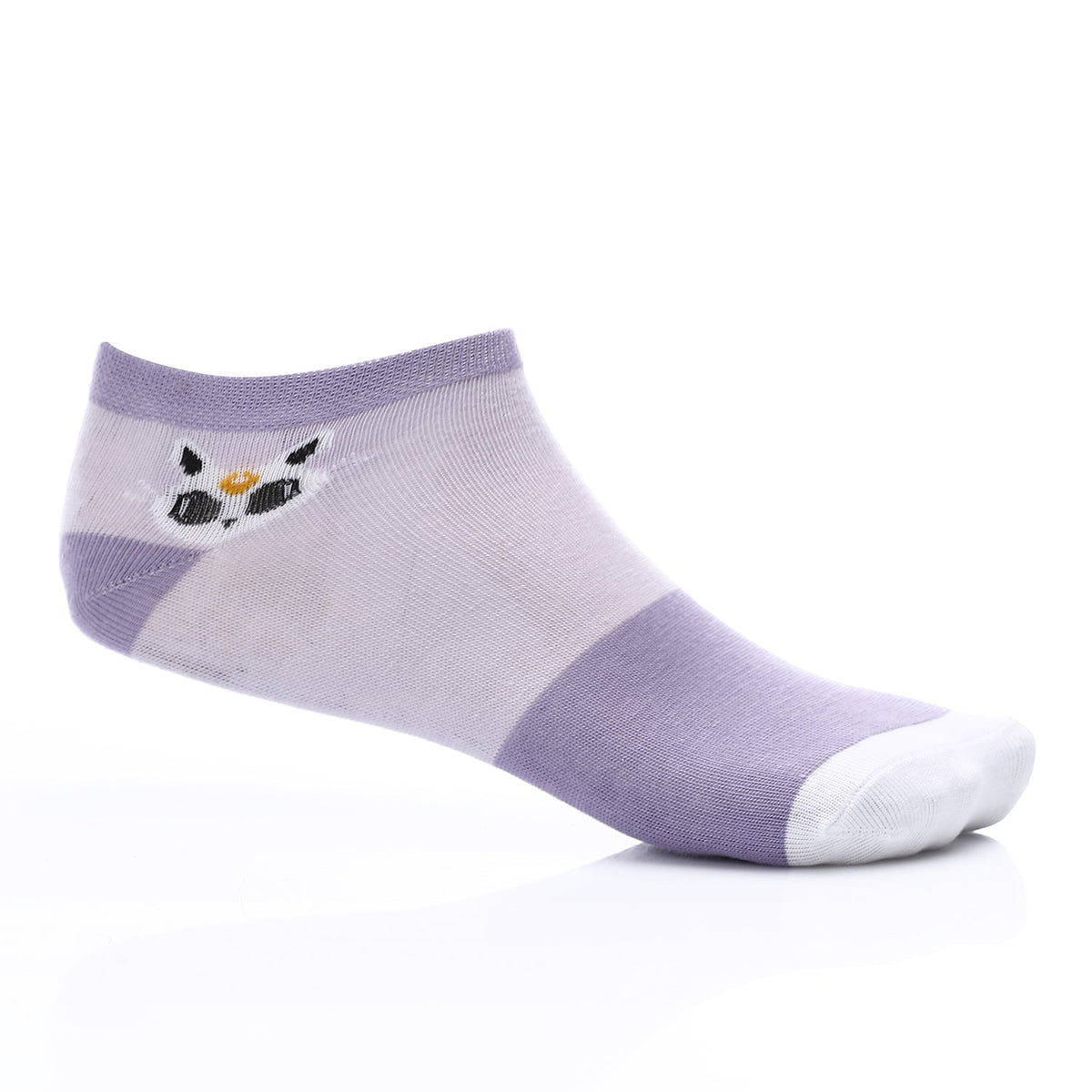 Women's Socket Socks - Purple - Red Cotton