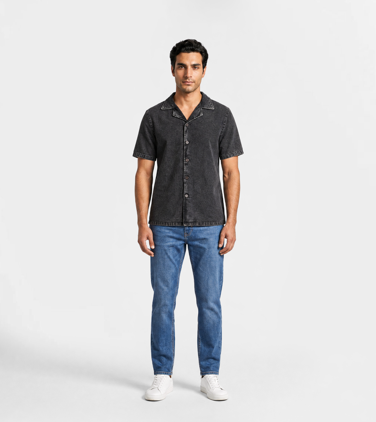 Men’s Black Linen Shirt – Elegant Casual Style