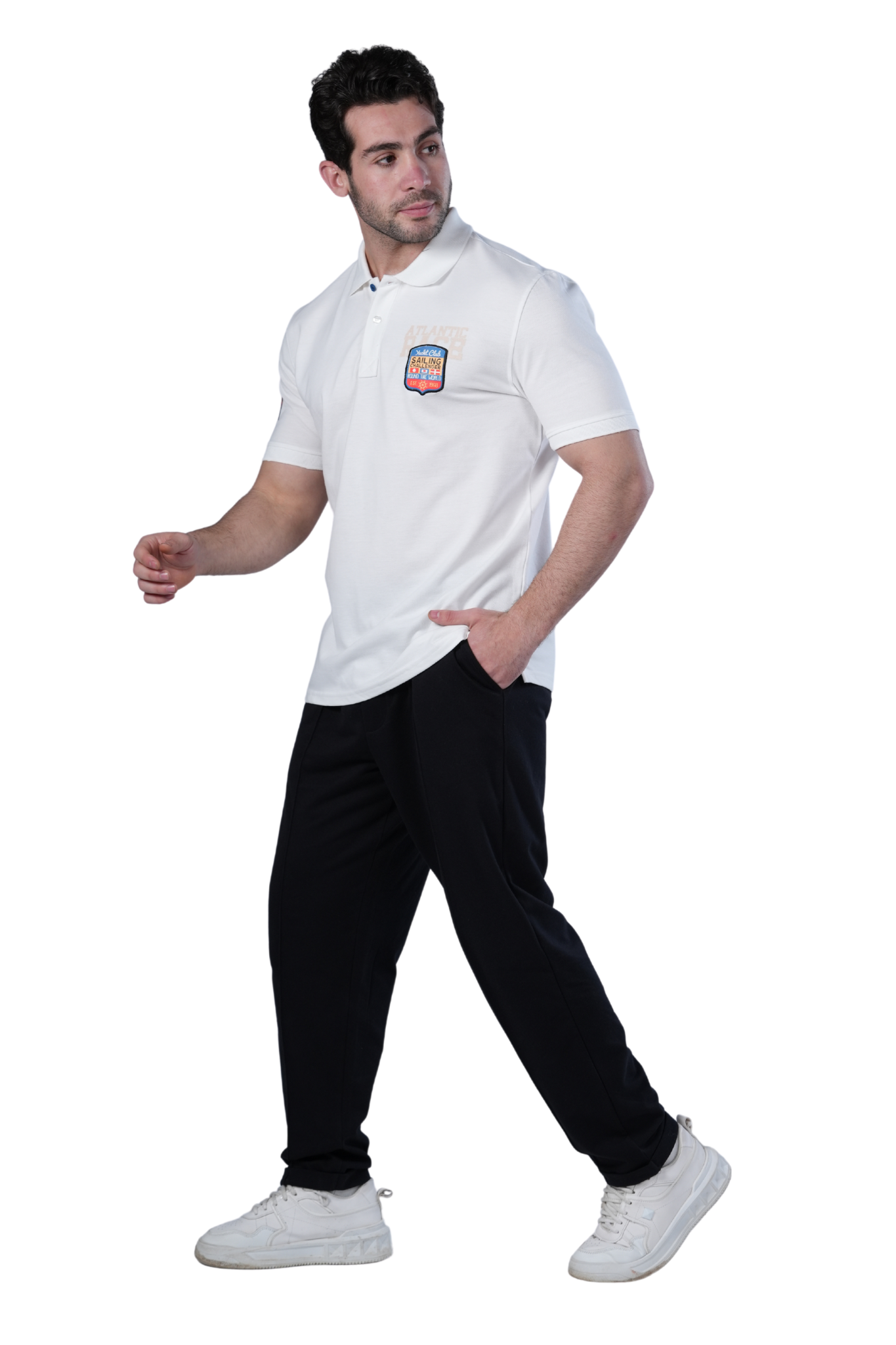 Polo T-Shirt For Men - Comfortable & Basic - Off White