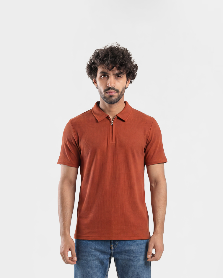 Men Jacquard Polo T-Shirt