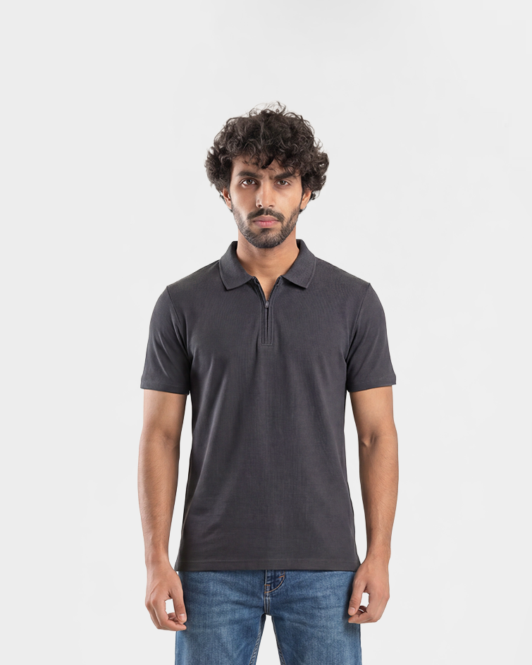 Men Jacquard Polo T-Shirt
