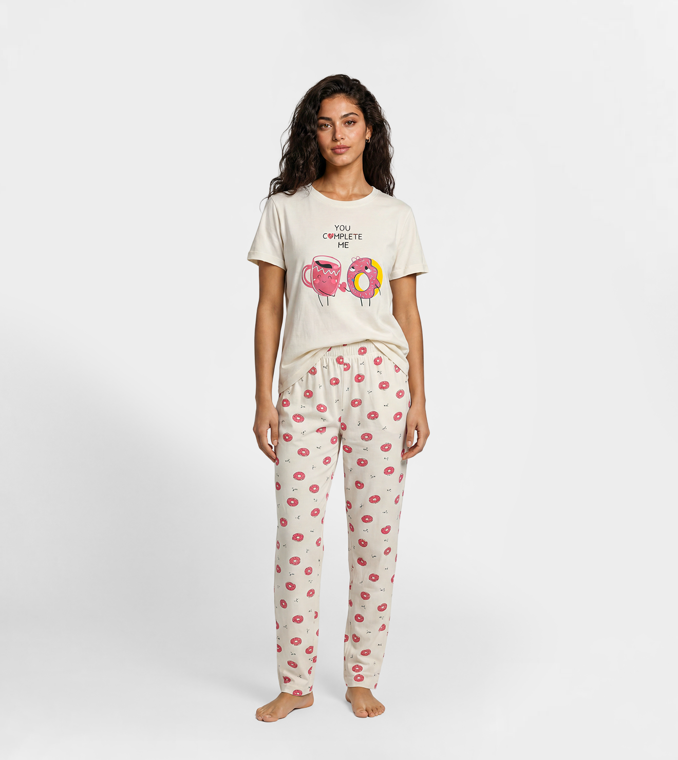 Women Printed Cotton Pajama Set