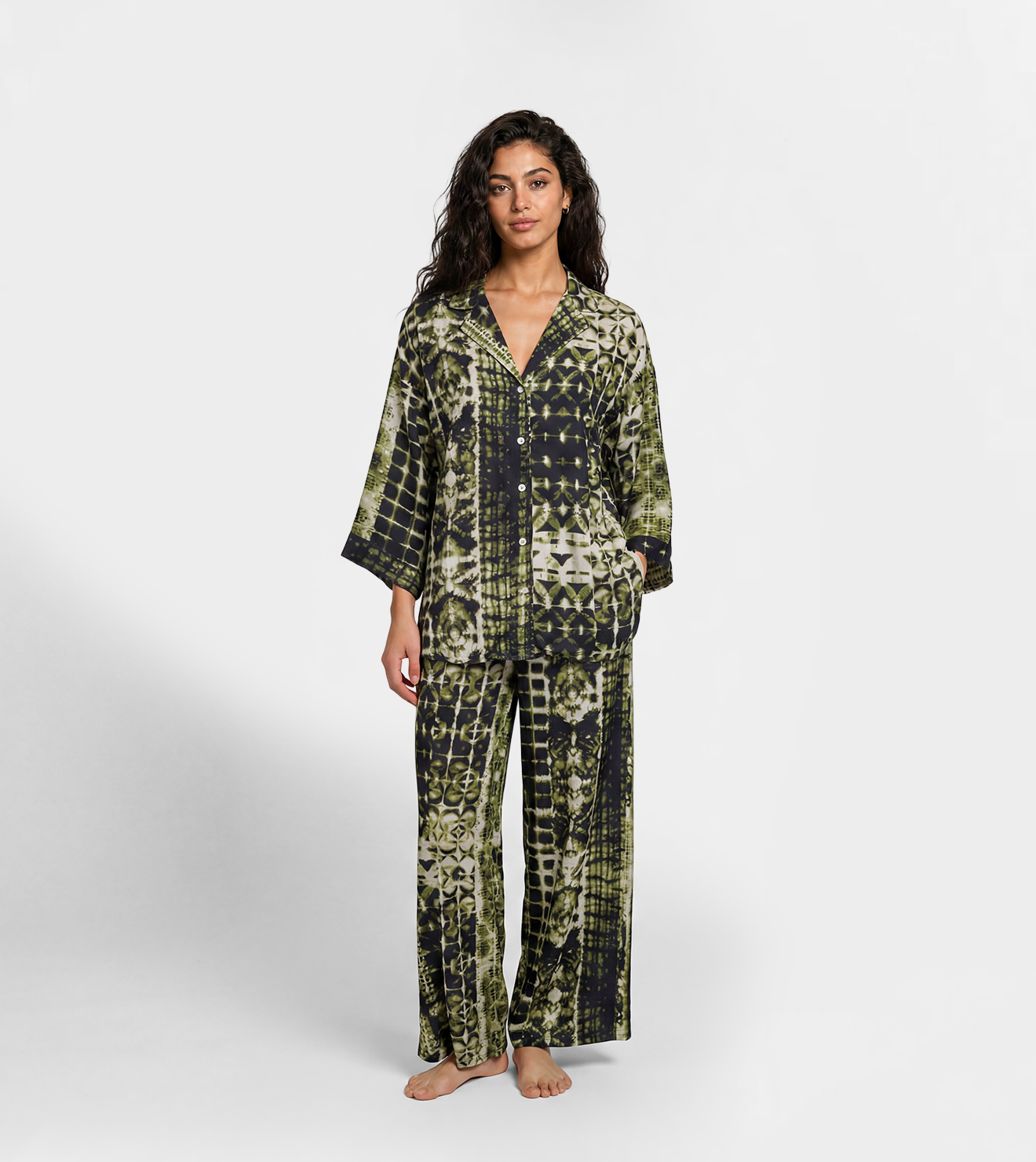 Women Printed Pajama Set