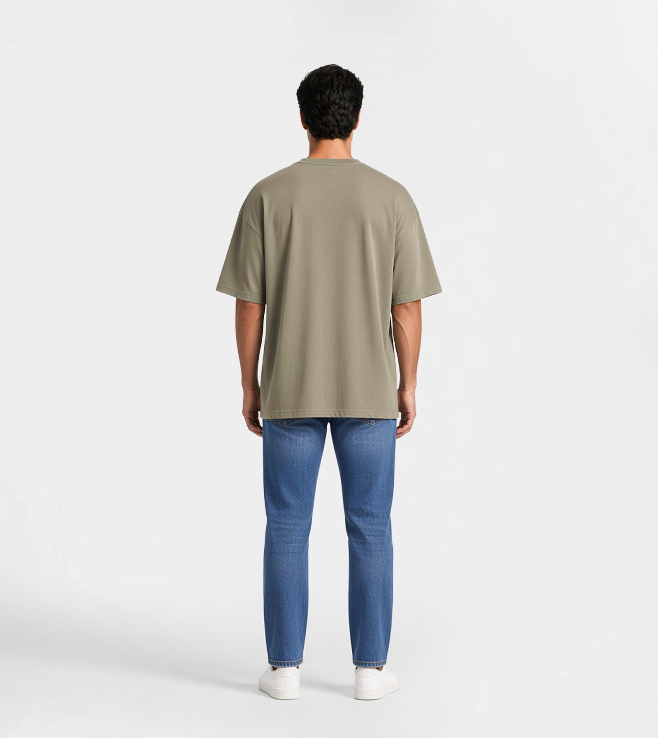 Men's Olive Green Oversized T-Shirt