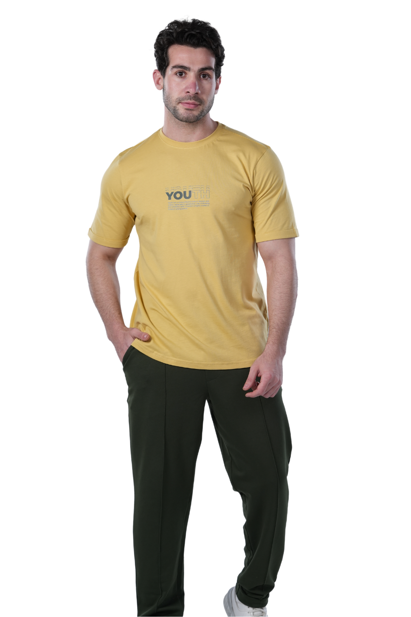 Men's Summer Cotton Pajama Set - Comfortable, Breathable & Stylish -Yellow