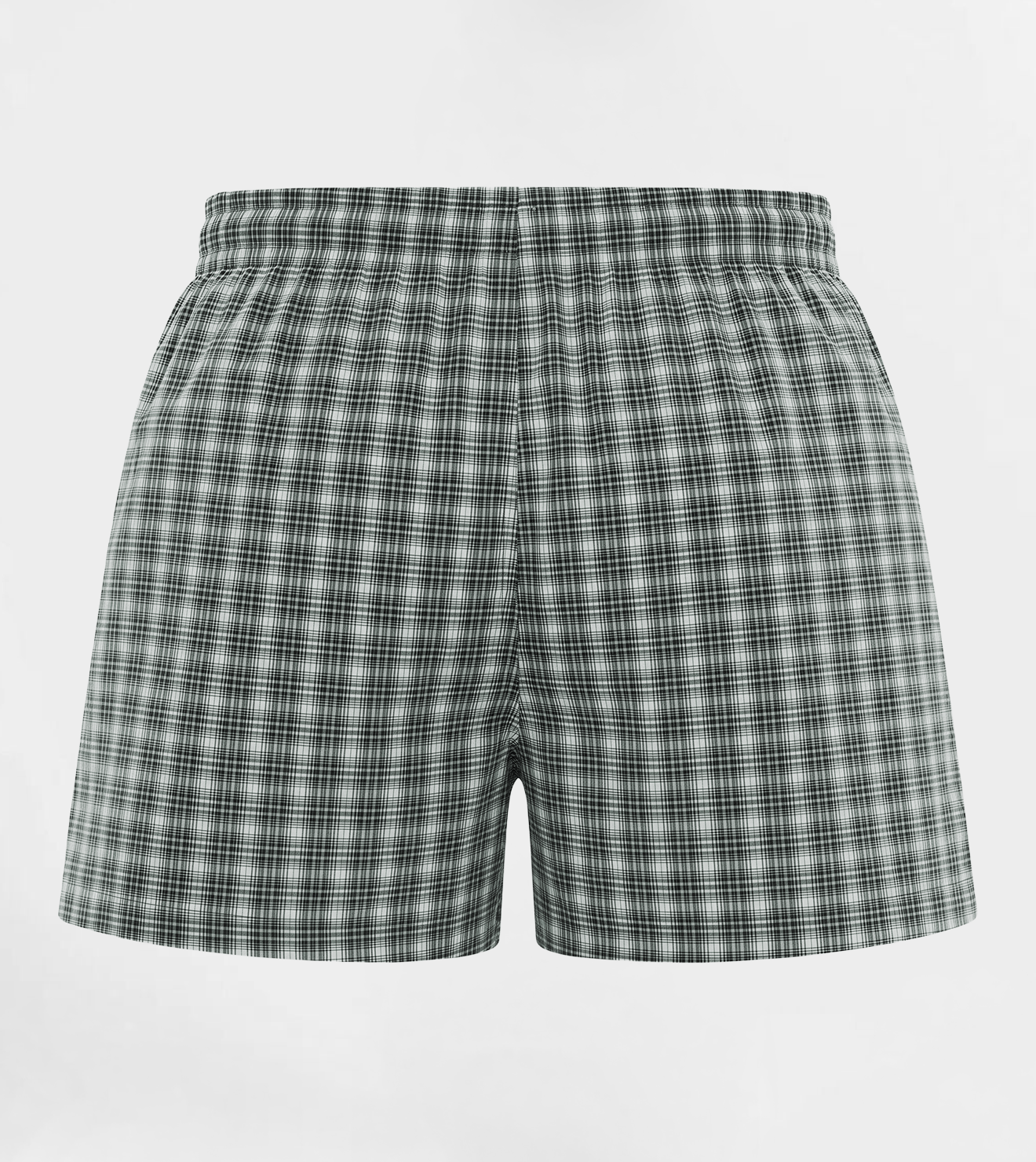 Men Plaid Boxer, Stylish Lite Blue Comfy Made Cotton