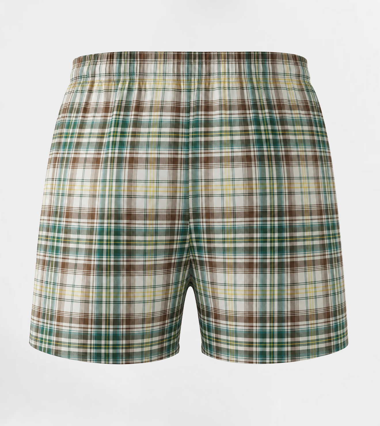 Men Plaid Boxer, Stylish Lite Blue Comfy Made Cotton