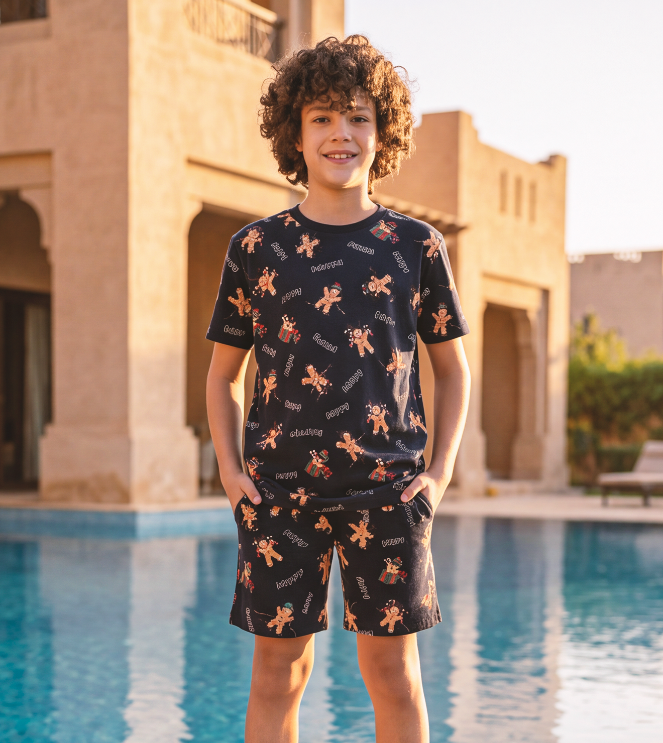 Boys Navy Pajama Set