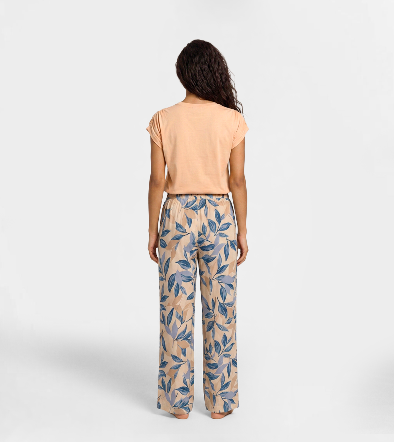 Women’s Viscose Set – Pants & Tank Top with Chest Print