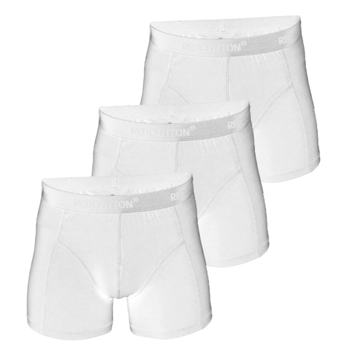 Pack of 3 Men Comfort boxer from redcotton- White