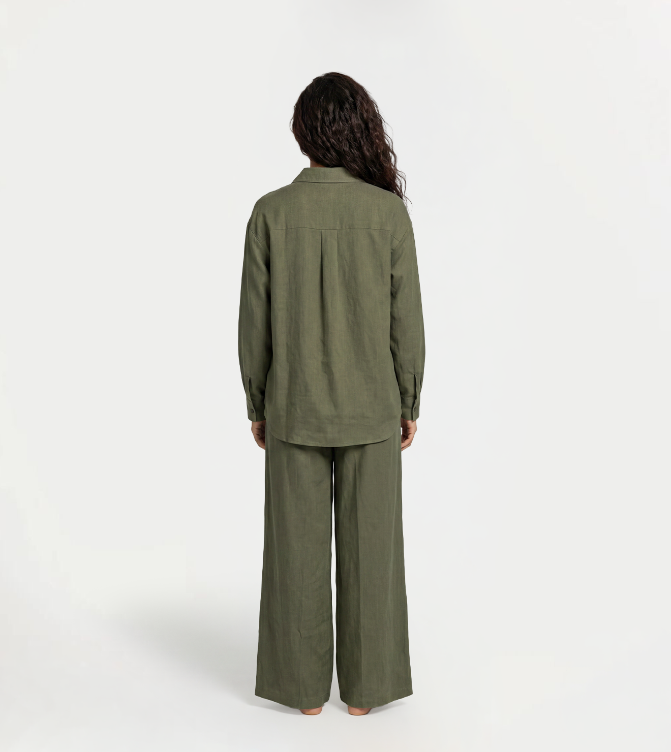 Women Linen Summer Wide Leg Set