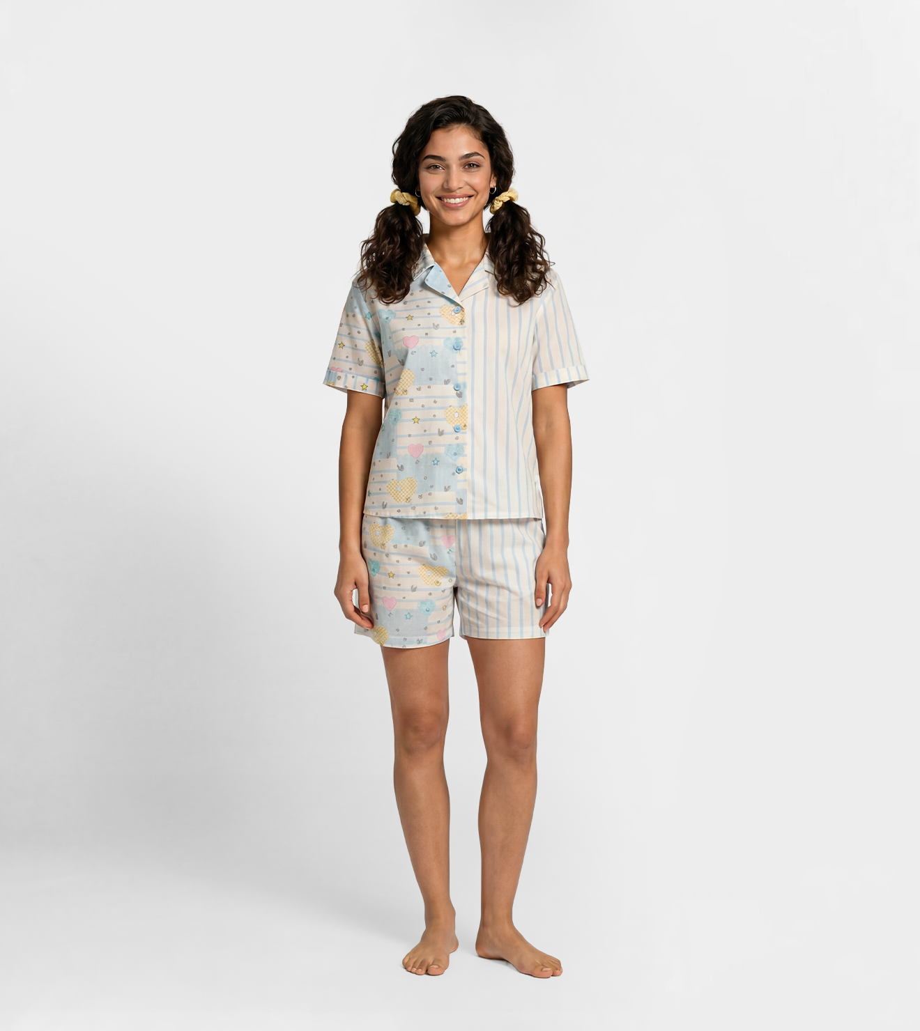 Women Cute Printed Short Pajama Set