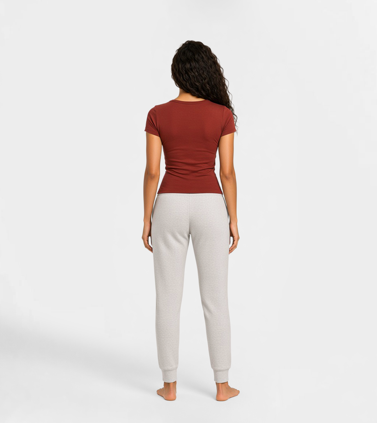 Women’s Basic Burgundy T-Shirt