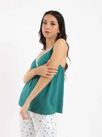 Summer pajama for women from Red Cotton - Pentacore and sleeveless