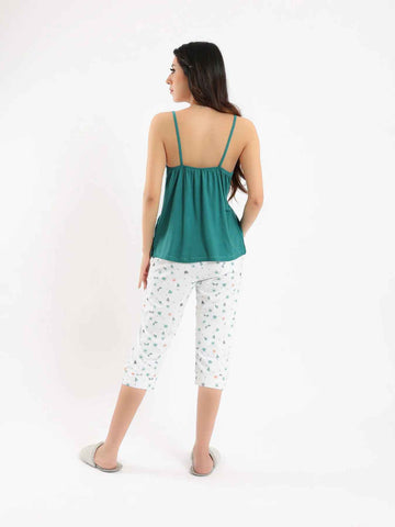 Summer pajama for women from Red Cotton - Pentacore and sleeveless