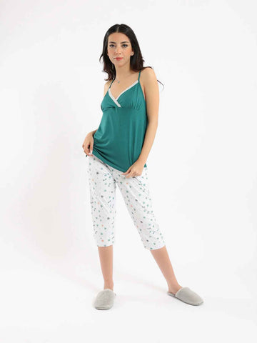 Summer pajama for women from Red Cotton - Pentacore and sleeveless