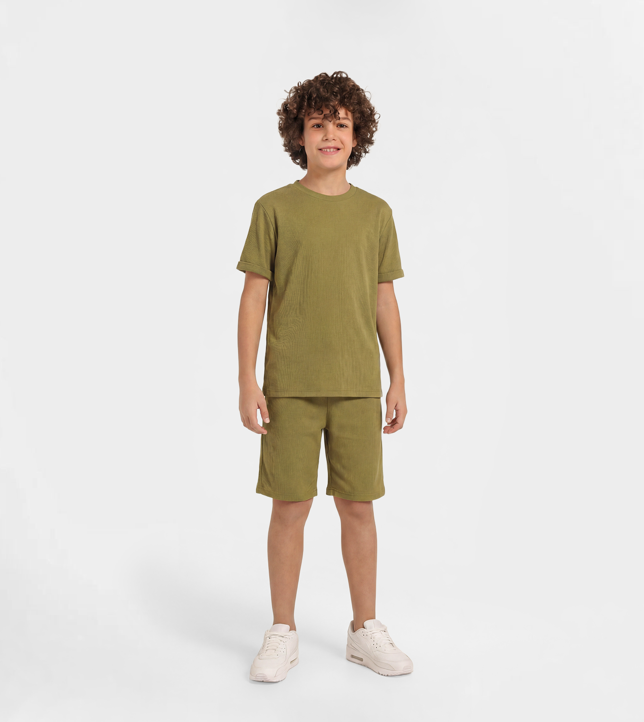 Boy Jacquard Short Set
