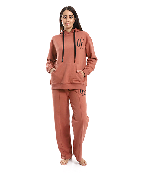 Women's active winter pajamas hoodie-Kashmeir
