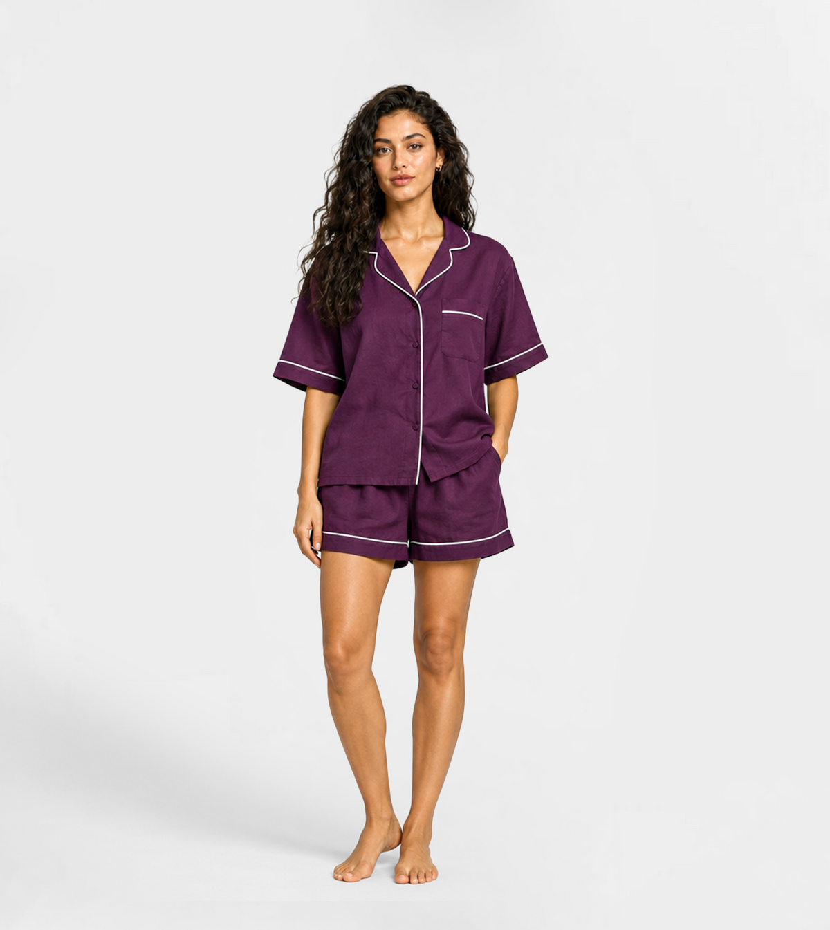 Women's Classic Pajama Set with Shorts