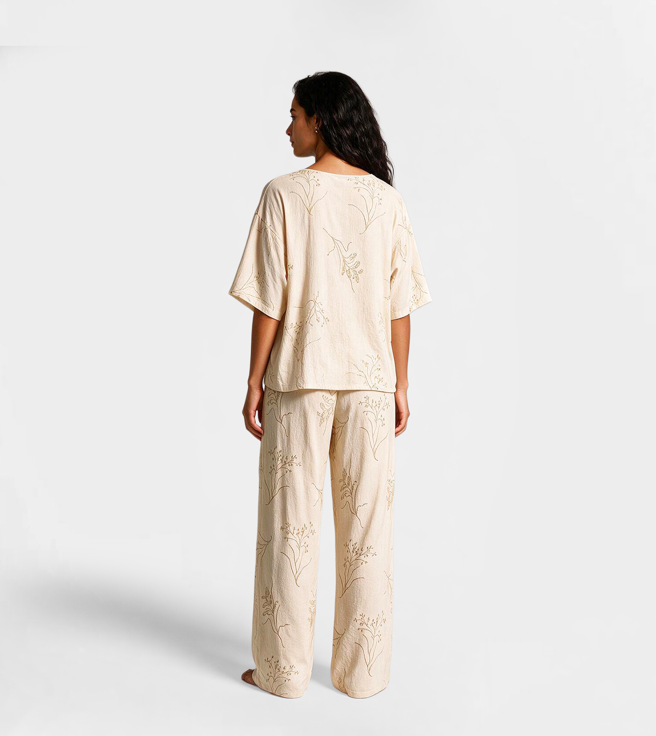 Women’s Printed Viscose Pants Set