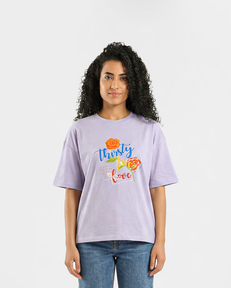 Women Oversized Graphic Tee