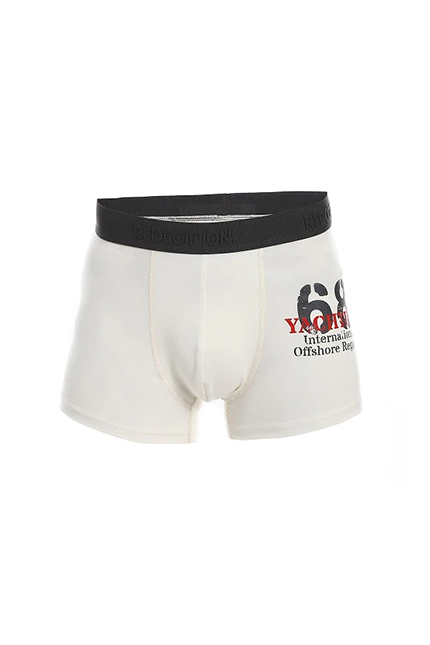 Men Comfort printed boxer from Redcotton - WHITE