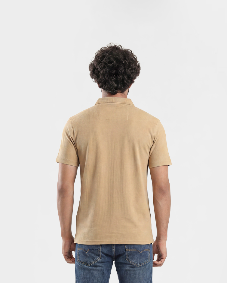 Men Jacquard Polo T-Shirt