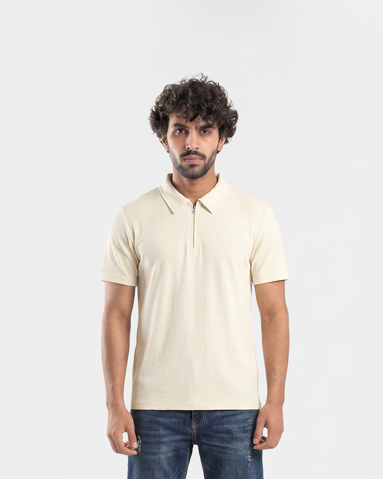 Men Jacquard Polo T-Shirt