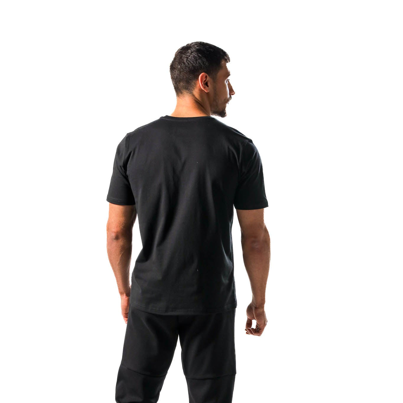 Men's Regular Fit Cotton T-Shirt - Black