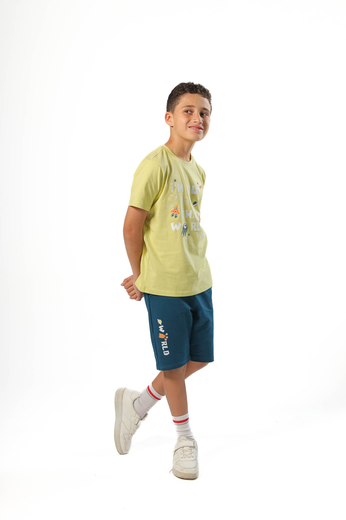 Boys Printed Colorful Summer & Pajama Shorts Set - Ganzari