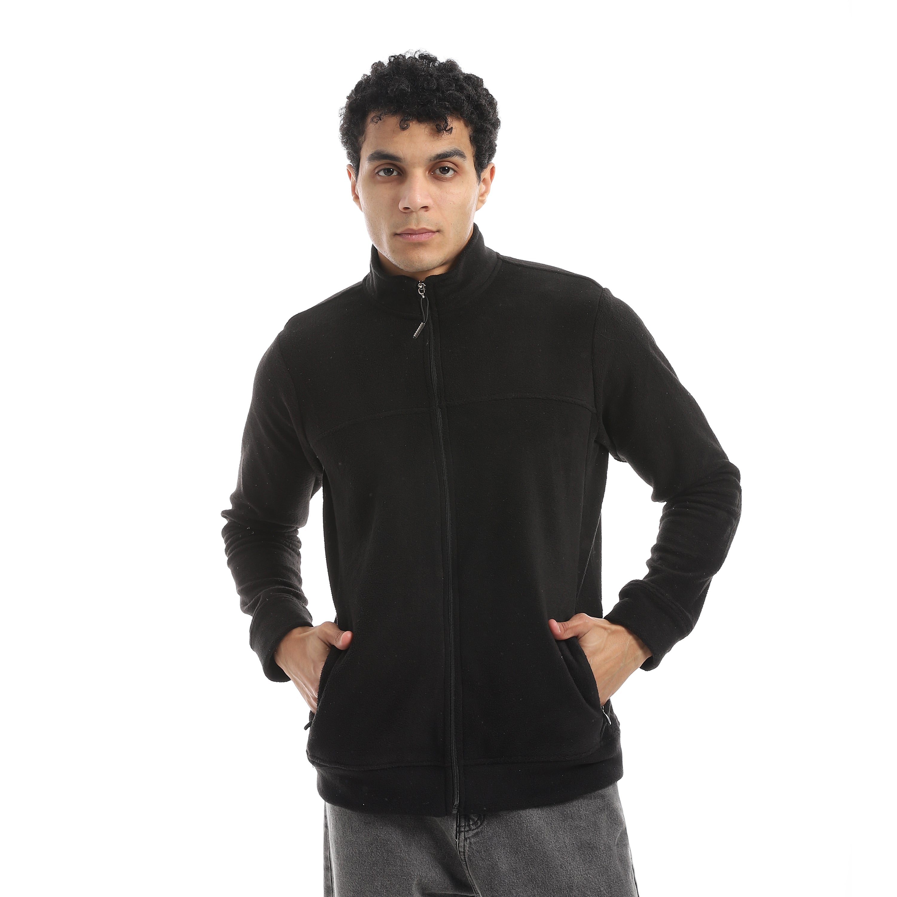 Jacket Basic Red Cotton