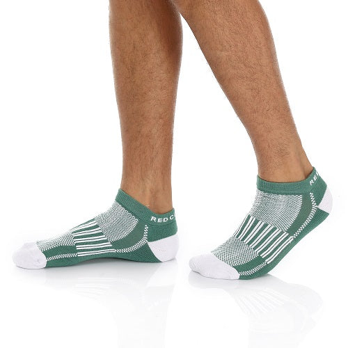 Men Plain Mid Calf Socks - Green