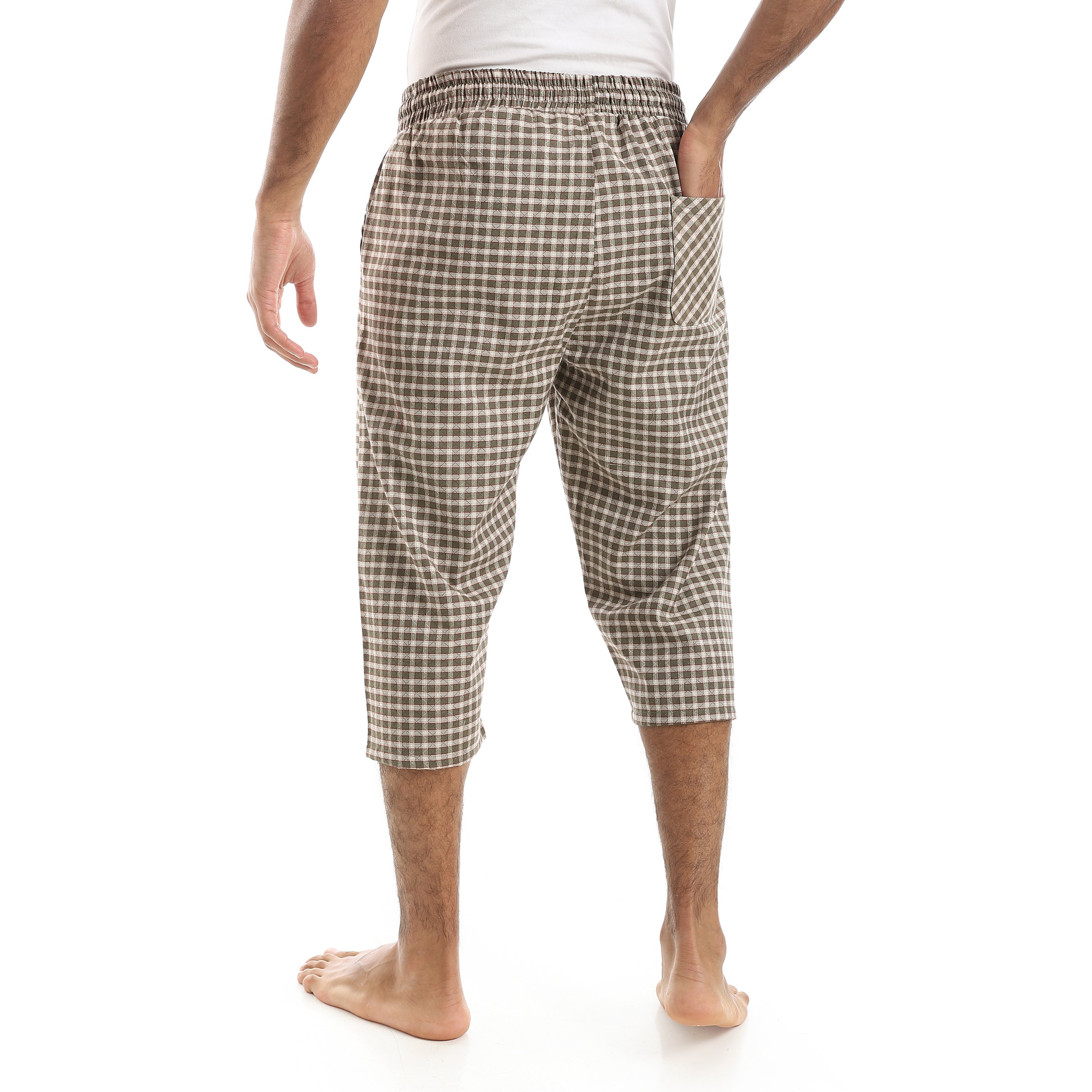 Comfy and Stylish Men's Soft Check Pentacore - Beige