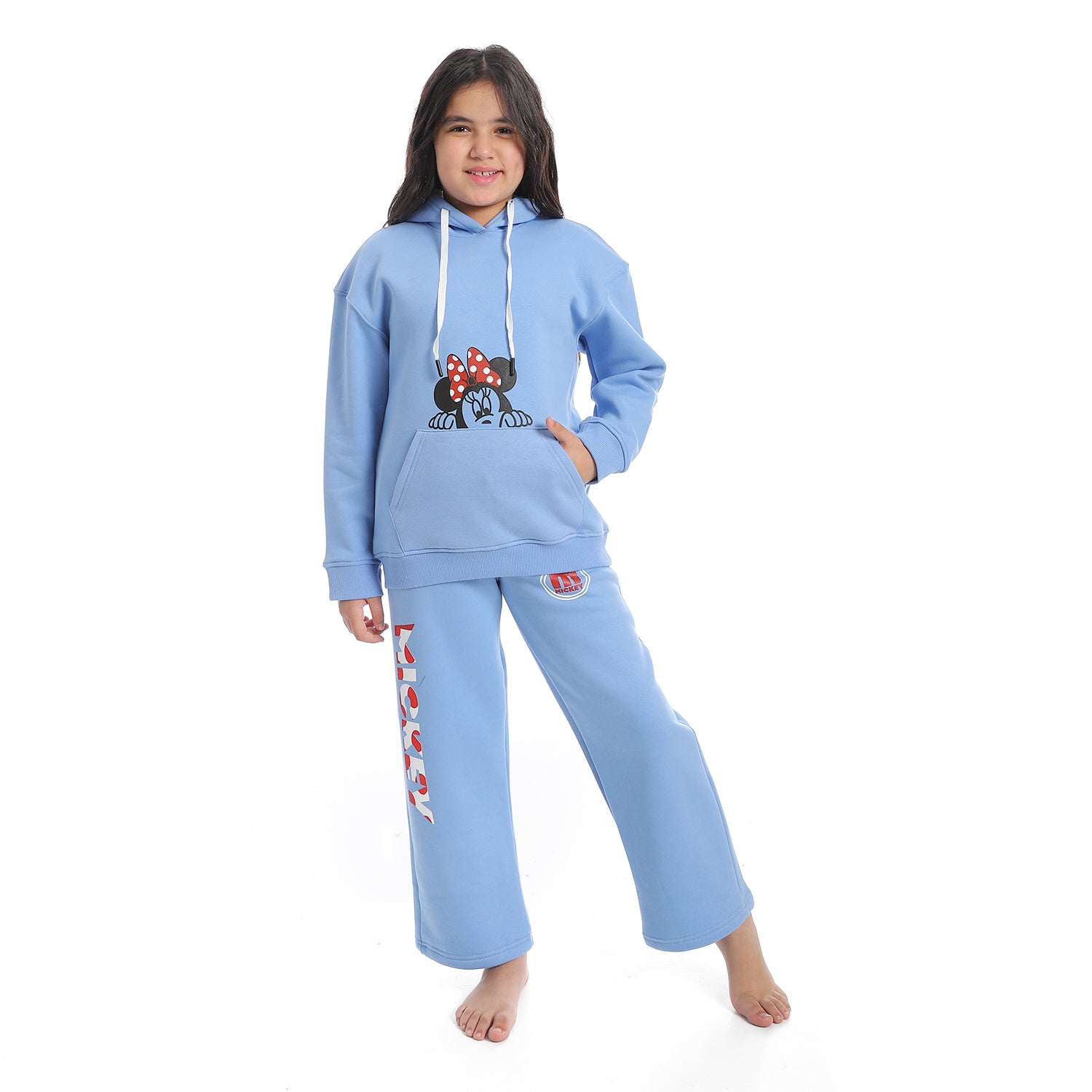 Girls' Winter Hoodie Pajamas - Blue