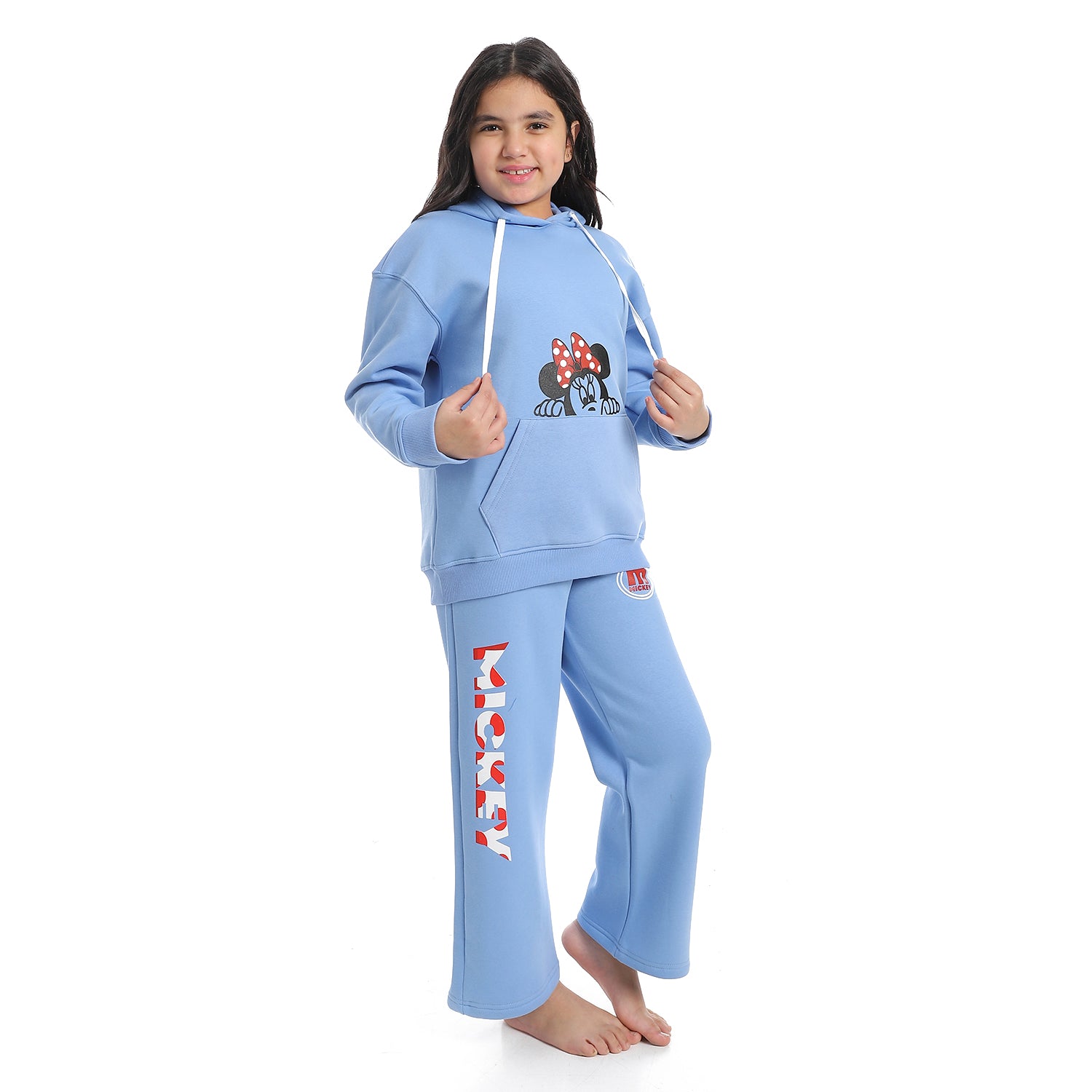 Girls' Winter Hoodie Pajamas - Blue