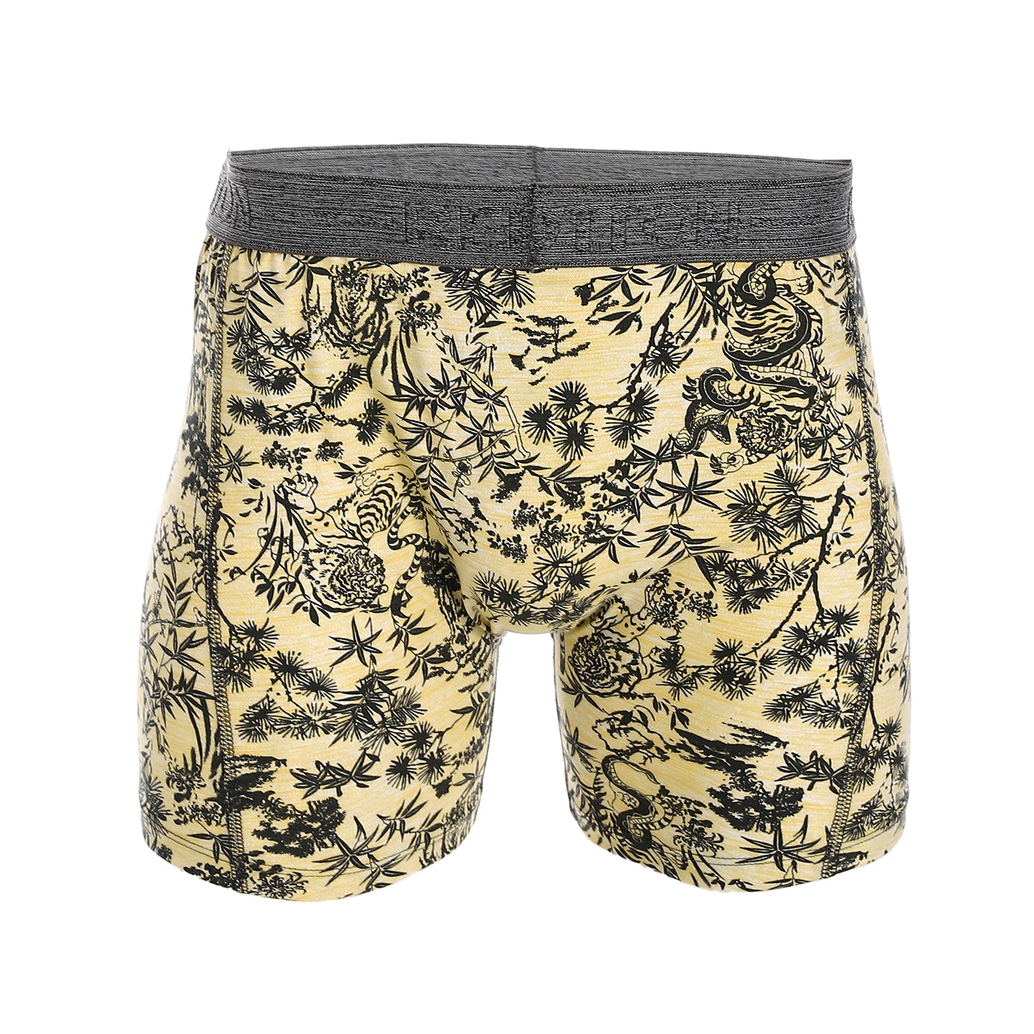 Boxer For Men Printed - Yellow